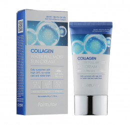 Солнцезащитный крем для лица Farmstay Collagen Water Full Moist Sun Cream SPF50+/PA++++